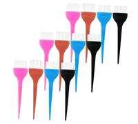 GOOHOCHY 12 pièces Brosses de Teinture pour Cheveux avec Poils Flexibles et Durs Kit Coloration pour Salon et Usage Domestique Outils pour Application et Mélange de