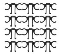 GOOHOCHY 12 Pièces Climbing Stick Clips for Hiking Poles Plastic Buckles with Quick-Release Lightweight Trekking Rod Clamps for Outdoor Adventures and Easy Storage