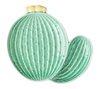 GOOHOCHY 1pièce Assiette Céramique Décorative Forme Cactus Vert pour Maison Restaurant Hôtel Design Créatif et Robuste pour Repas et Buffet