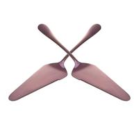 GOOHOCHY 2 Pcs Spatule à Tarte en Acier Inoxydable Triangulaire avec Bord Dentelé pour Service Facile de Pizza et Gâteau, Outil Robuste pour Pâtisserie et Cuisson