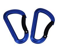 GOOHOCHY 2 pièces Boucles D Aluminium Mousquetons Robustes pour Camping et Escalade Design Pratique et Polyvalent Capacité de Charge Accessoires de Plein Air