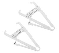 GOOHOCHY 2 pièces Caliper Pli Cutané Mesureur Graisse Corporelle Portable Léger pour Hommes et Femmes avec Guide Simple et Graduation