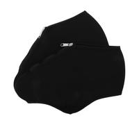 GOOHOCHY 2 Pièces Couvre-Patins à Glace Noirs en Néoprène, Taille 39-44 | Protège-patins pour Glace et Roller, Ajustement Souple, Pose Rapide, Usage Extérieur, Stabilité Fiable