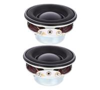 GOOHOCHY 2 Pièces Haut-Parleur de Remplacement 5 W 40mm 16 Noyaux 4 Ohms | Bord en Caoutchouc, Structure Métal, Son Stéréo et Basses Profondes, Installation Simple pour Systèmes Audio
