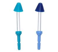 GOOHOCHY 2 Pièces Lot de 2 Embouts de Rechange pour Hydropulseur, Buses D'eau Mint et Bleu, Accessoires Compatibles pour Irrigation Buccale et Nasale, Nettoyage et Précis, Kit D'accessoires