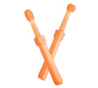 GOOHOCHY 2 pièces Set Brosse à Dents Silicone Douce pour Garçon Fille Nettoyeur Oral et Nettoyant Langue avec Boîte de Rangement Brosse à Doigt Souple pour Dents de Lait et Soins des