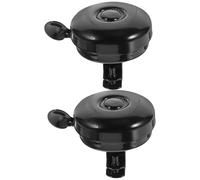 GOOHOCHY 2 pièces Sonnette de Vélo Rétro avec Alarme Anti-Perte Pratique pour Vélo de Route VTT Pliant et Électrique Compatible Guidon