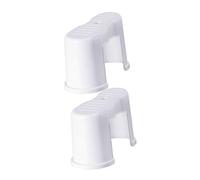 GOOHOCHY 2 pièces Tabouret de Toilette Antidérapant Épaissi Plastique Marchepied Léger pour Salle de Bain Support Confortable pour Adultes et Garçon Fille Position Adoptée pour Posture