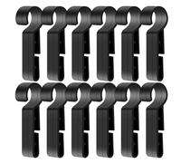 GOOHOCHY 20 Clips Légers en Abs pour Casque de Chantier, Agrafes Antidérapantes pour Lampe Frontale, Lot de 20 Pièces, Usage Portable et Confortable en Construction