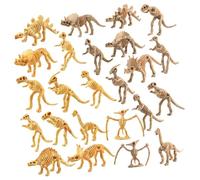 GOOHOCHY 24 Pièces Modèle de Squelette de Dinosaure Réaliste Ensemble pour Éducatif et Décoration de Table pour Anniversaires et Activités Scientifiques