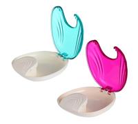 GOOHOCHY 2pcs Étui de Retenue Ovale en Pp pour Appareil Dentaire et Dentier, Boîte de Rangement Pratique, Utilisation Main, Présent pour Voyageurs