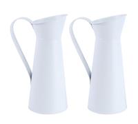 GOOHOCHY 2Pcs Pot à Fleurs Vintage pour Bureau et Intérieur Vase Décoratif pour Fleurs Séchées et Plantes Base Antidérapante