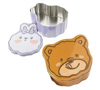 GOOHOCHY 2pièces Boîte À Biscuits Récipient À Bonbons Et Biscuits Pour Design Et Festif Multi-usage Comme Coffret Ou Décoration