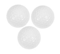 GOOHOCHY 3 pièces Balles Double pour Hommes et Femmes et Résistantes pour Entraînement Intérieur et Extérieur pour Practice et Driving Range