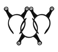 GOOHOCHY 3 pièces Bandeau Antenne Escargot Noir Accessoires Cheveux Créatifs et Amusants pour Fêtes Serre-tête Confortable et Polyvalent Décoration Originale pour Cosplay et Photos