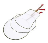 GOOHOCHY 3 Pièces Blank Painting Fans For DIY Drawing Hand Painted Craft Project With Premium Silk And Wood Handles