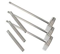 GOOHOCHY 3 pièces Mini Marteau Horloger Argent Double Face Outil Détachable Portable pour Réparation Montres Bijoux et Accessoires de Précision