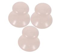 GOOHOCHY 3 Pièces Outil Gua Sha Visage Pierre de Jade Forme Champignon Set de Massage Facial Raffermissant Anti-âge Compact et Portable pour Soin Quotidien Éclat et Fermeté Peau