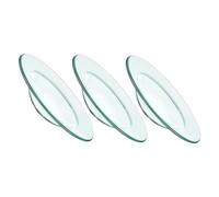 GOOHOCHY 3 Pièces Plat Verre de Remplacement pour Réchauffeur de Cire Assiette Verre pour Huile Essentielle et Bougies Chaleur et Facile à Nettoyer de Diamètre pour et Décoration Intérieure