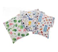 GOOHOCHY 3 Pièces Pochette Étanche Lavable avec Fermeture Éclair Pratique pour Crèche Plage et Voyage Rangement Multifonction pour Couches Cosmétiques et Accessoires