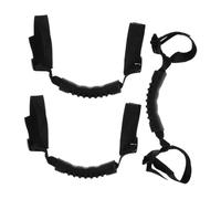 GOOHOCHY 3 pièces Poignée de Maintien Voiture Robuste Pom PP PVC Poignée Strap pour Passagers Accessoire Sécurité Intérieur Auto pour Famille et Business