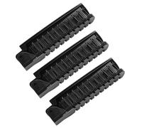 GOOHOCHY 3pcs Brosses à Cheveux Pliables pour Garçon et Filles et Filles, Accessoires Cheveux en Plastique Noir, Design Double Tête Robuste, pour Voyage et Usage Quotidien