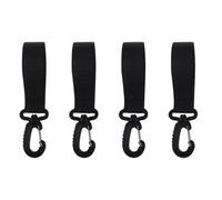 GOOHOCHY 4 Crochets Porte-pagaie de Kayak en Nylon et Abs, Boucle Fixe Ajustable Facile à Installer, pour Bateaux et Ponts de Navire, Lot de 4 Pièces Noirs