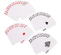 GOOHOCHY 4 Ensembles Papier de Transfert Thermique Blanc pour Cartes Poker Vierges, Impression Sublimation Solide et Vivante, Papier Simple Face pour Loisirs en Famille et Événements