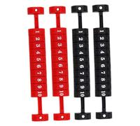 GOOHOCHY 4 pièces Compteur de Score Multi-Jeux pour Table de Babyfoot et Hockey sur Air Indicateur Facile à Utiliser et Fiable pour Table de Football Accessoires Noirs et Rouges