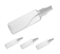 GOOHOCHY 4 Pièces Lot de Flacons Pulvérisateurs Rechargeables Spray Fin Transparent et Portable Flacon Vaporisateur Vide pour Maquillage Soin Peau et Voyage