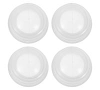 GOOHOCHY 4 Pièces Silicone Facial Cupping Set Transparent Massage Suction Cups For Face And Body Vacuum Therapy Tool Portable Beauty Cupping Device For Muscle Relaxation And Skin Care