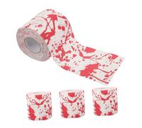 GOOHOCHY 4 Rouleaux Fancy Bloody Handprint Toilet Paper For Halloween Soft Absorbent Tissue Rolls For Spooky Holiday Bathroom And Party Decor