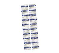 GOOHOCHY 40 Pièces Nuancier des dents ombre direct teintier des dents oral pour cartes de contraste de couleur des dents tableaux de teintes de dents cartes de nuances de dents PVC blanche
