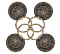 GOOHOCHY 4pcs Poignées de Meuble Rétro en Alliage de Zinc, Bouton de Tiroir Facile à Installer, Design Unique pour Armoire et Tiroir la Maison