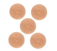 GOOHOCHY 5 pièces Balles Babyfoot Liège Petites Boules Bois Remplacement Foot Intérieur Loisirs Maison Bar Mall