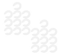 GOOHOCHY 50 Pièces Rondelle de Porte de Réfrigérateur Blanche, Réglage | Entretoise Centrale pour Charnière, Plastique Blanc, Installation Facile, pour Frigo Congélateur et Étanchéité