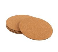 GOOHOCHY 5pcs Coussin en Liège Rond pour Pot de Fleurs, Tapis de Jardinière Léger et Étanche, Accessoire DIY pour Plantes et Jardins, sous-Pot de Fleurs Résistant