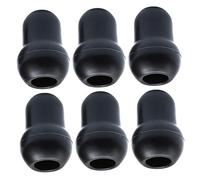 GOOHOCHY 6 Pièces Cintre de l'oreille de stéthoscope Écouteurs en silicone souple embouts de remplacement des écouteurs en silicone d'oreille Gel de silice Noir
