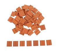 GOOHOCHY 60 Pièces Miniature Roof Tiles Set for Craft Realistic Simulation Roof Tiles for Dollhouse and Micro Landscape Building Model