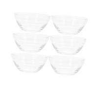GOOHOCHY 6pièces Bol De Pudding Verre Transparent Petit Bol Pour Sauces Épices Ramequins Desserts Collations Bonbons Préparation Alimentaire Et Stockage
