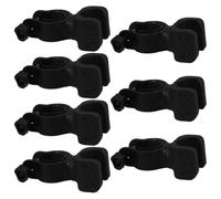 GOOHOCHY 7 Pièces Support de Canne pour Déambulateur et Parapluie en Plastique Noir, Résistant à L'usure, pour Usage Extérieur et Intérieur des Seniors