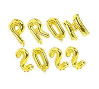GOOHOCHY 8 Pièces Ballons de Fête Thème Remise de Diplômes Aluminium Décoration Intérieure et Extérieure Couleur Or Prom Kit de Ballons pour Anniversaire et Célébration