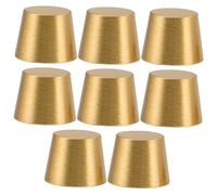 GOOHOCHY 8 Pièces Brass Cutting Board Feet Riser Pads for Wooden Display Trays Jewelry Boxes Multipurpose Compact Decorative Furniture Hardware