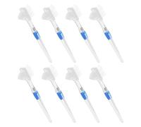 GOOHOCHY 8 Pièces Brosse à Dents Souple Double Tête pour Prothèses Dentaires Kit pour Nettoyage de Gouttières et Brosse Portative Ergonomique pour Seniors