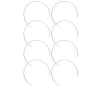 GOOHOCHY 8 pièces Demi-cercles Fer pour Attrape-rêves DIY Cadre Robuste et Léger pour Décoration Maison Bureau et Fête Surface Lisse Sans Burr