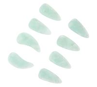 GOOHOCHY 8 pièces Guzheng Finger Protectors Resin Double-sided Curved Nail Covers For Beginners And Professionals Comfortable Fit Performance For Practice And Stage