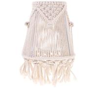 GOOHOCHY Abat-jour Bohème en Corde de Coton Tressée Légère Pompons, Protège les Yeux et Adoucit la Lumière pour Lampe de Bureau à Usage Domestique ou Hôtelier