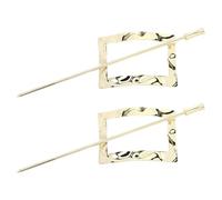 GOOHOCHY Accessoires pour Cheveux Vintage en Alliage Or, Épingles Solides pour Cheveux Épais et Moyens, Lot de 2 Pièces pour Chignons Pratiques et Élégants