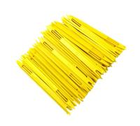 GOOHOCHY Accessoires pour Filets de Pêche Navettes de Filet de Réparation en Plastique Jaune, Kit de Métier à Tisser à Main Vacances, 40pcs Résistants et Faciles à Utiliser