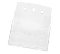 GOOHOCHY Acrylique Présentoir à Brochures A5 2 Niveaux pour Magazines | Modèle Transparent, Design Élégant, Usage Hôtels et Commerces, pour Cartes et Dépliants